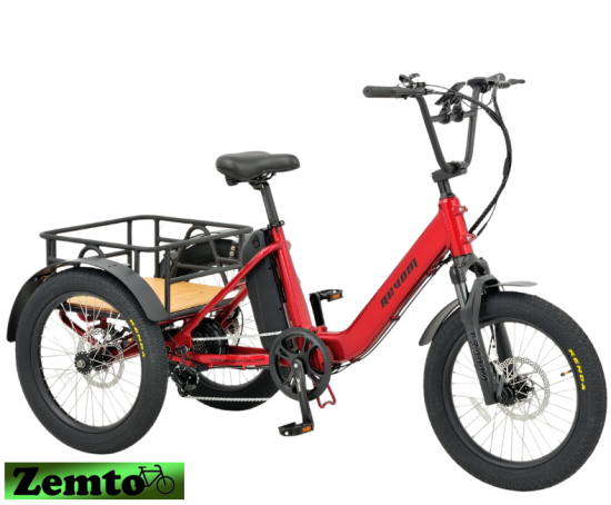 Elektro Dreirad Zemto-Mover T1, 720 WH, rot Sondermodel